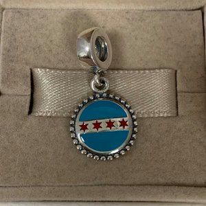 Pandora Chicago Flag Dangle Charm